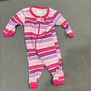 Colorful Striped Baby Onesie 0-3 Months Preloved